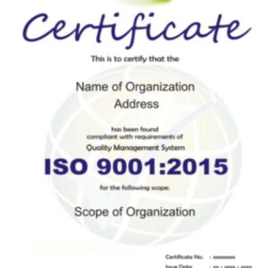 ISO Certificate